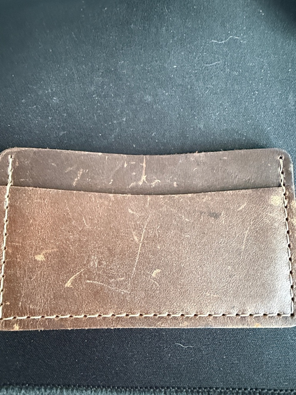 Premium Brown Leather Card & Key Holder - Minimalist Men's Accessory